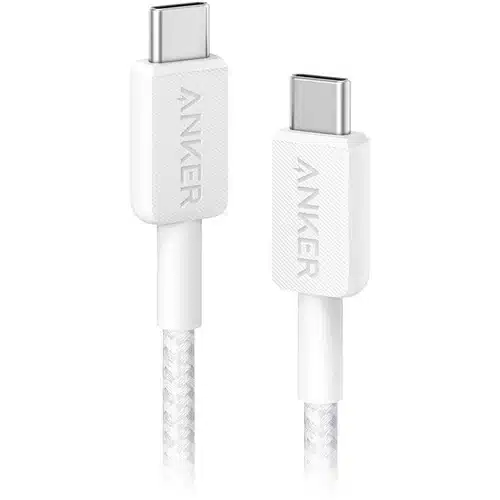 ANKER USB-C TO USB-C CABLE 3FT 240W BRAIDED | A81F6H21 WHITE